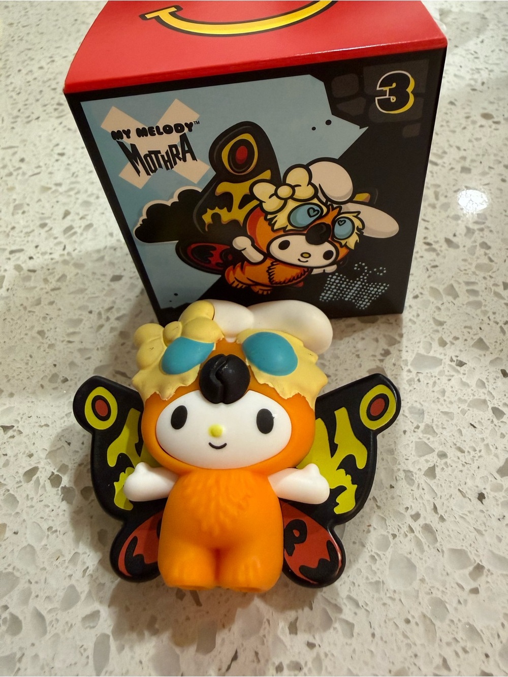 My melody mothra hello kitty and friends Godzilla